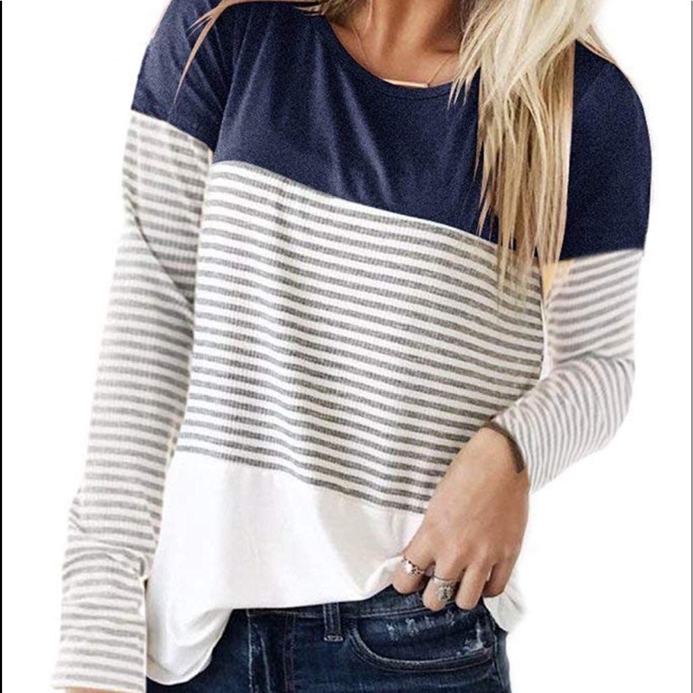 Womens Long Sleeve Cotton T shirt ๐ ๐ - Picture 1 of 4